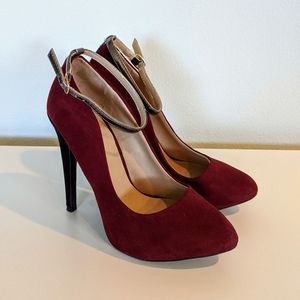 Zara Trafaluc Ankle Strap Stiletto High Heel Pumps
